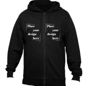 Fleece Hoodie Zip 260g - (Max A3 Print)(Can't Print Over Zipper)